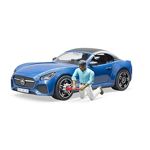 Bruder Roadster with Driver - Blue 1