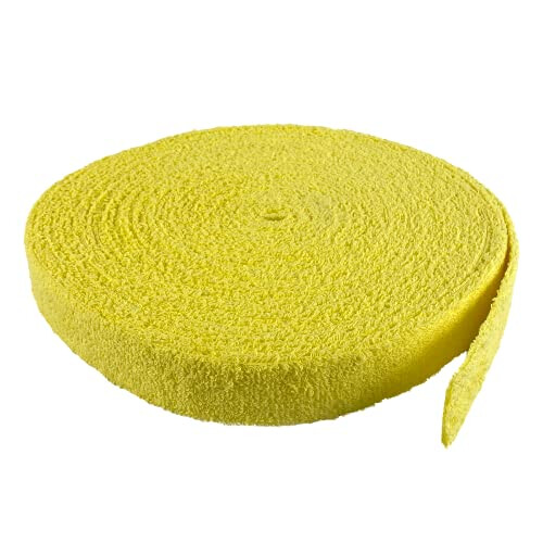 Terry Grip Roll Badminton, squash og tennisketcher, gul, bred 1