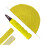 Terry Grip Roll Badminton, squash og tennisketcher, gul, bred 4
