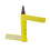 Terry Grip Roll Badminton, squash og tennisketcher, gul, bred 7