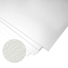 Unica - Art Paper - 50% Cotton - Ideal for Printmaking - 50 x 70cm 250gsm 10 Sheets - White