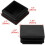 12 Pieces Black Plastic Square Blanking End Caps Inserts 40mm x 40mm 2