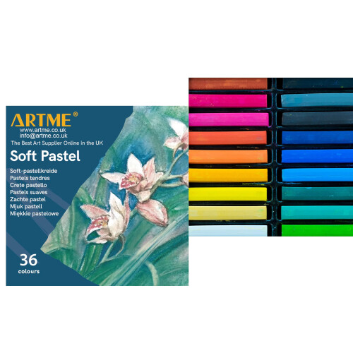 Soft Pastel Paint Sticks Set 36 Assorted Vibrant Colours 2