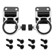2PCS Fishing Umbrella Holder Aluminum Alloy Boat Rod Holder Mount Bracket Connector for Outdoor Fishing Chair Fishing Box Pole-Fishing Platform