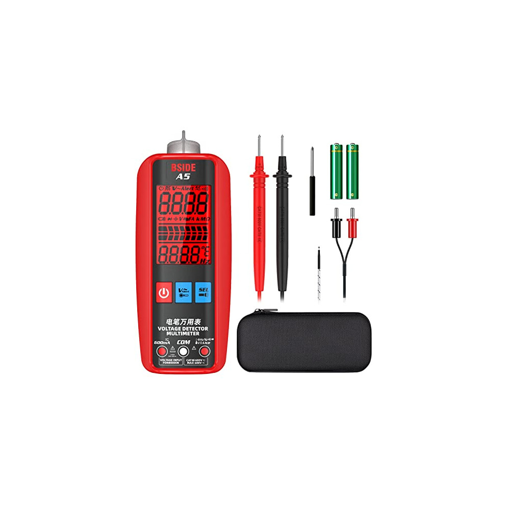 Smart Digital Multimeter Large screen 3-Results Display Ammeter Voltmeter Automactic Multi Tester Measures AC DC Voltage Current Cap Ohm Hz Diode
