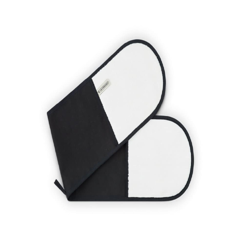 4-Layered Textile Double Oven Gloves, Stain Resistant, Black, 95001000000000