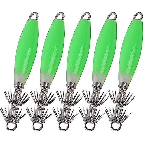 Noctilucent Squid Jig Cuttlefish Sleeve Jig Fishing Lure Bait Head Hooks Squid Hook Umbrella Sea Fishing Fluorescent Squid Octopus Cuttlefish Jig