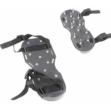 Lawn Aerator Shoes, Spike Shoes Lawn Aerator Tool Aeration Shoes for Epoxy Floor, Lawn Yard Patio Lawn Garden Yard Butler (Black)