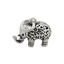 Elephant Pendant 925 Silver Sterling Charms DIY Jewelry Making Accessories for Earrings Bracelet Necklace
