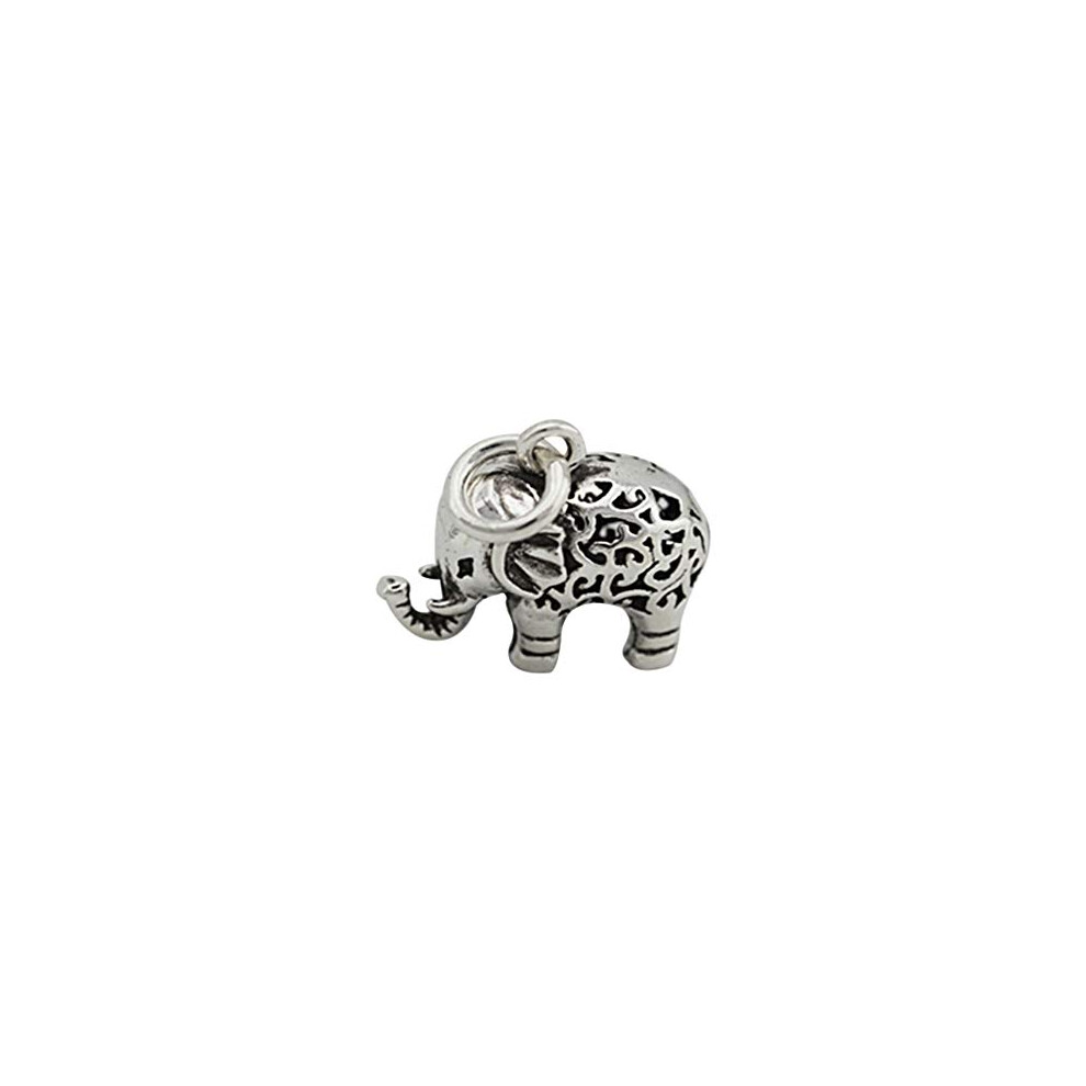 Elephant Pendant 925 Silver Sterling Charms DIY Jewelry Making Accessories for Earrings Bracelet Necklace