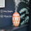 Cello Woven Basket Ultrasonic Diffuser - Electronic Oil Diffuser And Humidifier With Colour Changing LEDs - Bamboo Diffuser To Pair With Essential Oils, A 2