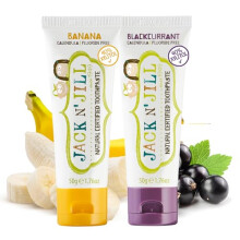 Jack N' Jill Kids Natural Toothpaste, Made with Natural Ingredients, Helps Soothe Gums and Fight Tooth Decay, Suitable from 6 Months Plus Banana and
