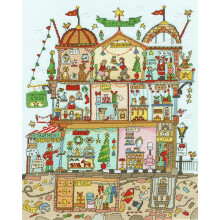 Bothy Threads Cross Stitch Kit - Cut Thru' Christmas Department Store