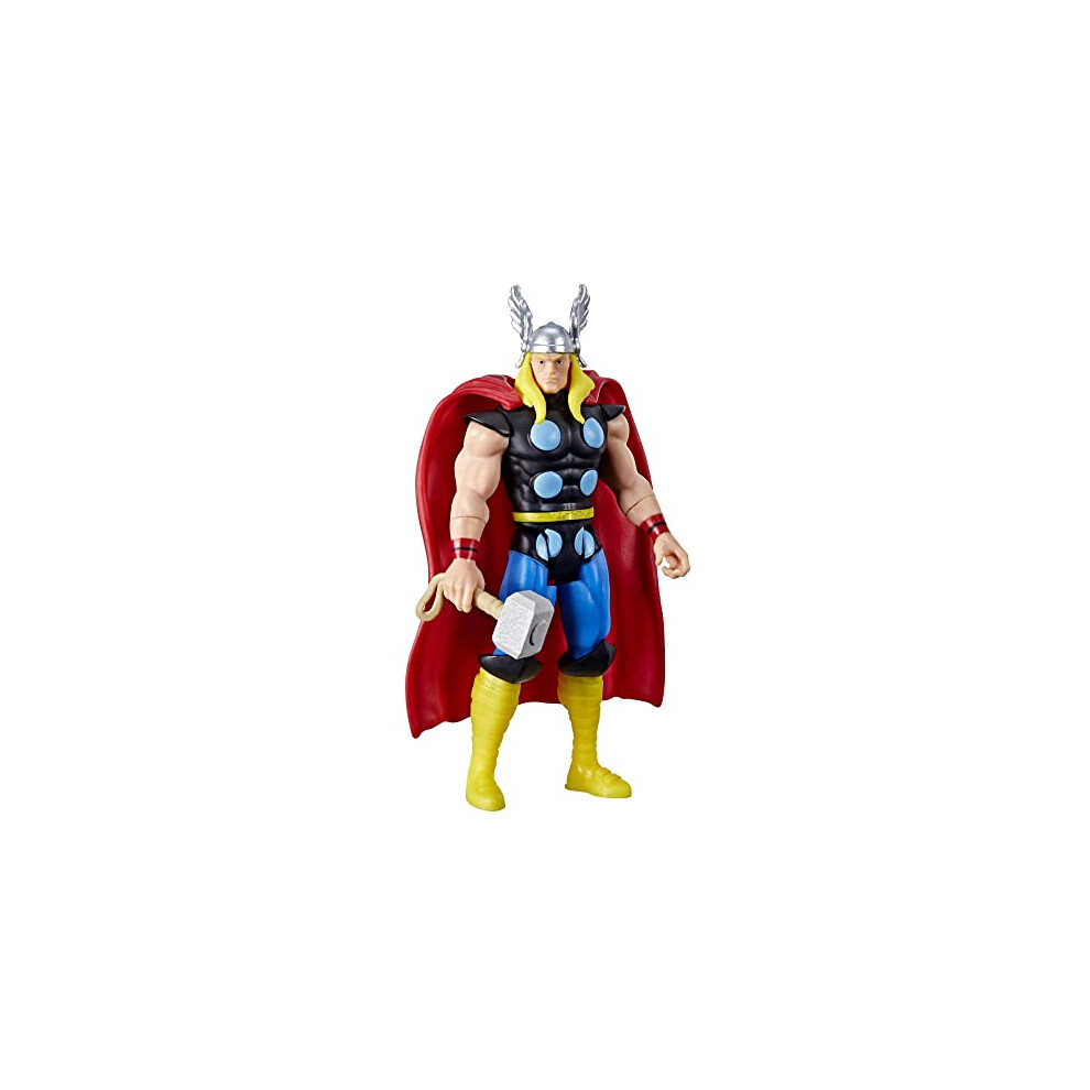 F3819 Hasbro Legends Series 3.75-inch Retro 375 Collection Thor Action Figure Toy, 1 Accessory, Multi