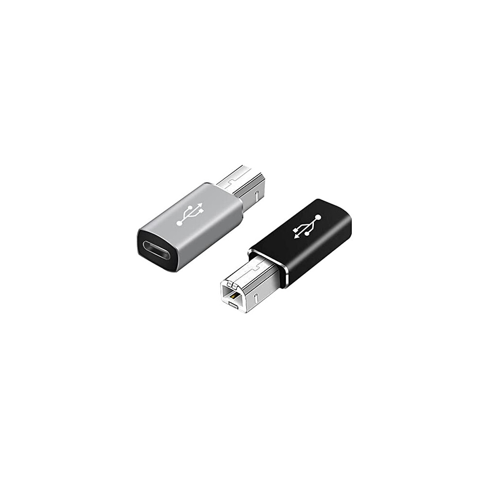 Usb C Female To Printer Male Usb B Convert Adapter Type C To Midi Connector For Printer Midi Electric Piano &Type-C Device/Laptop 2Pcs 739713970019