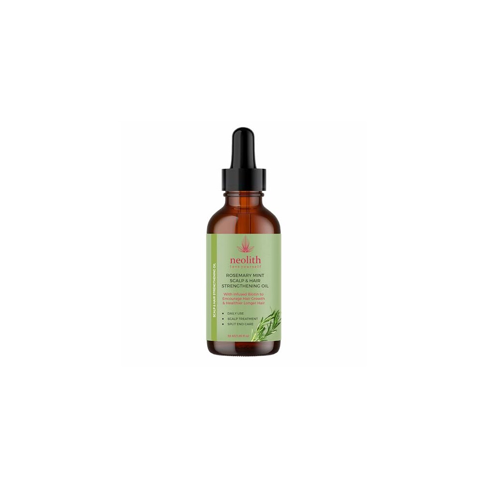 Natural Rosemary oil for Hair Growth with Mint and Biotin | For Hair growth, Strong roots, Scalp nourishment, Anti Dandruff