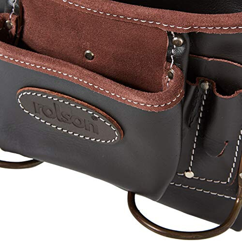 Rolson 68876 Oil Tan Single Leather Tool Pouch 2