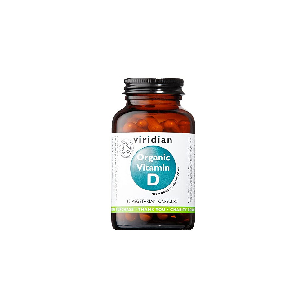 Viridian Organic Vitamin D 400Iu - 60 Veg Caps