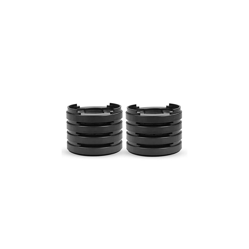 Bed Risers Stackable Rubber Risers Stacking Bed Raising Blocks Table Leg Risers Furniture Leg Risers Plastic Non-Slip Riser For Table Desk Bed Chairs 724942941466