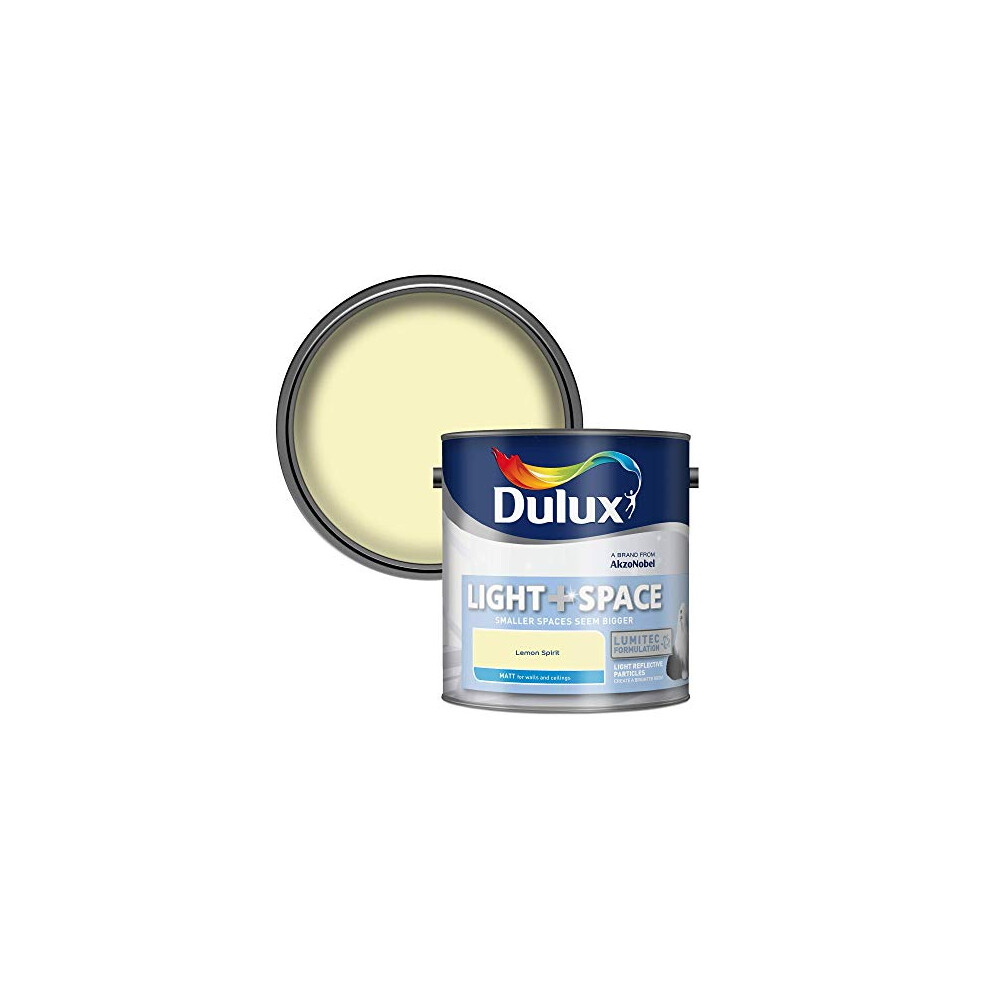 500004 Light & Space Matt Emulsion Paint For Walls And Ceilings - Lemon Spirit 2.5L