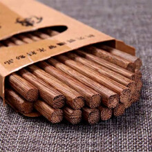10 Pairs Natural Wood Chopsticks, Reusable Natural Wooden Chopsticks, 9.8'' Chinese Chopsticks Tableware Set for Noodle,Sushi, Rice, Ramen, Restaurant