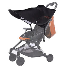 Pram Sun Shade Blocks 99% UV Universal Baby Buggy Sunshade Pushchair Awning Canopy Pram Sun Parasol Sun Shield Waterproof Stroller Sun Cover for