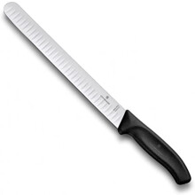 VICTORINOX - 6.8223.25B - COLTELLO PER PROSCIUTTO VICTORINOX SWISSCLASSIC 25CM NERO - CARTA