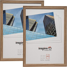 SORBONNE A3 (30x42cm) Oak Effect Picture Poster Photo Frame Acrylic (Non-Glass) Front SORA3NG - 2 Pack