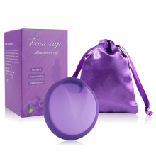 Menstrual Disc - Reusable Flat fit Cup - Wear for 12 Hours - Super Soft and Stretchy Silicone - Baffle Prevent Liquid Leakage - Tampon, Pad, & Cup