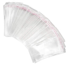 400 Pieces Clear Cellophane Bags OPP Plastic Food Grade Bags Self-adhesive Sealing Treat Storage Bags Gift Bags for Candy, Wedding Cookie, Valentine