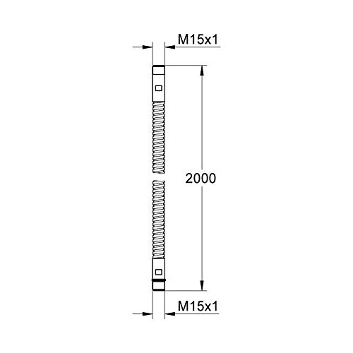 Grohe 28146000 | Relexa Shower Hose | 2000 mm, Silver 1