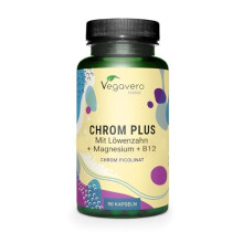 Chromium Picolinate | with Magnesium and Vitamin B12 | Blood Sugar Supplement* | NO Additives, Lab-Tested | 90 Capsules | Vegan