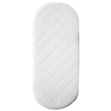 Suzy Microfibre Hypoallergenic Pram Carry Cot Mattress 74 x 30 x 3cm Thick Oval Shaped to Fit The ICandy Peach Main Carrycot