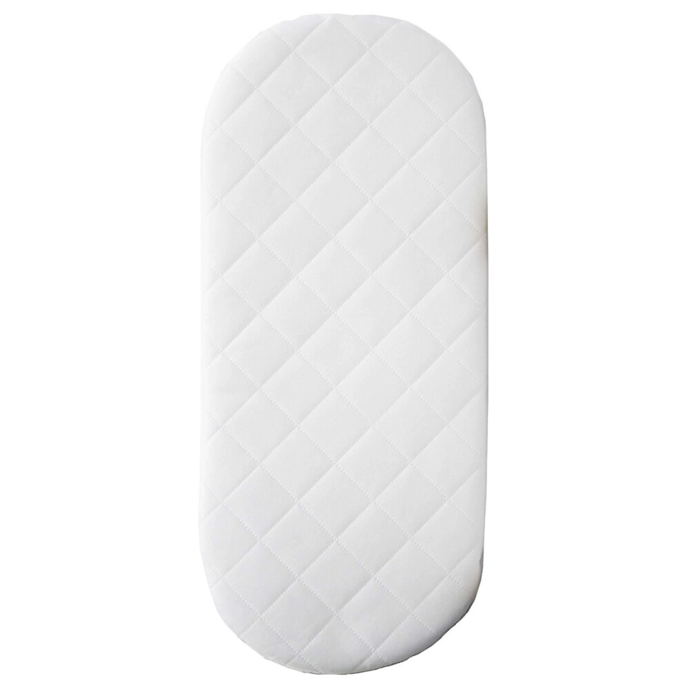 Suzy Microfibre Hypoallergenic Pram Carry Cot Mattress 74 X 30 X 3Cm Thick Oval Shaped To Fit The Icandy Main Carrycot Peach Baby Best Buys