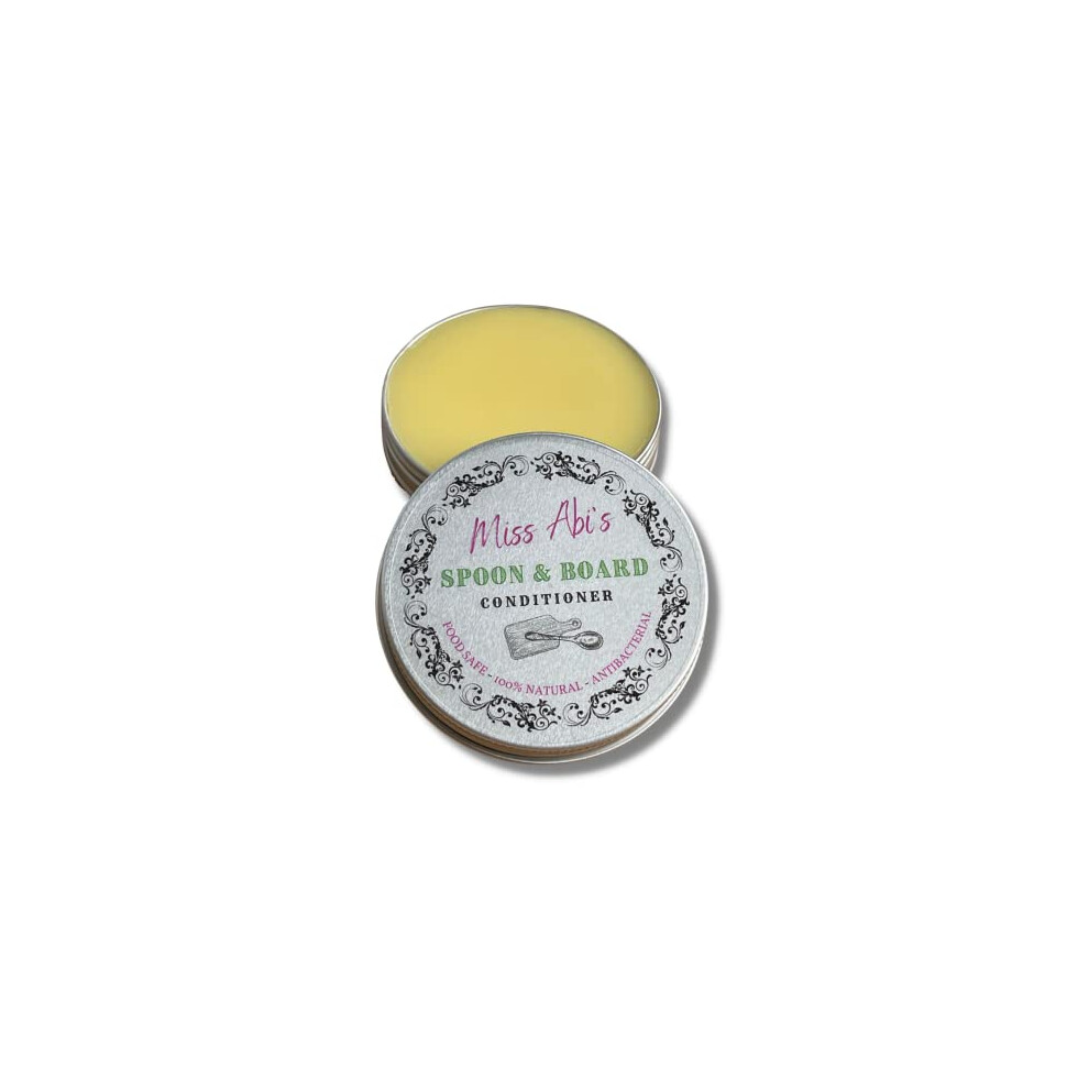 Miss Abi's Chopping Board Wax | Cutting Board Wax | Food Safe Wood Butter | Beeswax Wood Balm, Light Yellow 604565771056