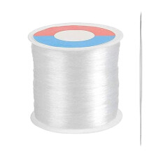 500m Clear Nylon Thread for Hanging Decorations and Sewing, 0.3mm Strong Clear Beading Thread for Wedding Decorations Jewellery Making, Invisible