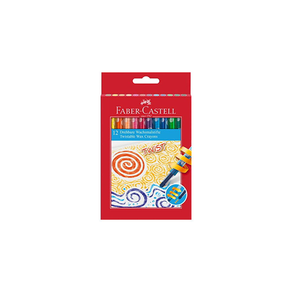 Faber-Castell 120003 Twistable Wax Crayons (Pack Of 12)