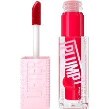 New York, Lifter Plump Lip Gloss, Lasting Plump, Heated Formula with Hyaluronic Acid and Chilli Pepper, XL Wand, Vegan Formula, Shade: 004 Red Flag