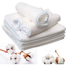 10 Pack Muslin Face Cloths, 12x12 Inch Cotton Muslin Cloths Muslin Pack Facial