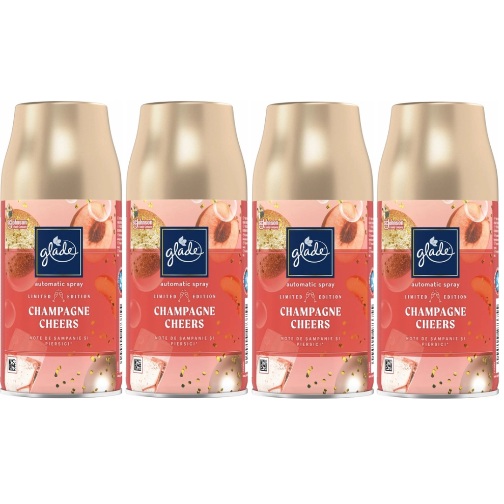 4 x Glade Automatic Spray Refill 269ml - Champagne Cheers-image-OPC-PDWBH2Q-NEW
