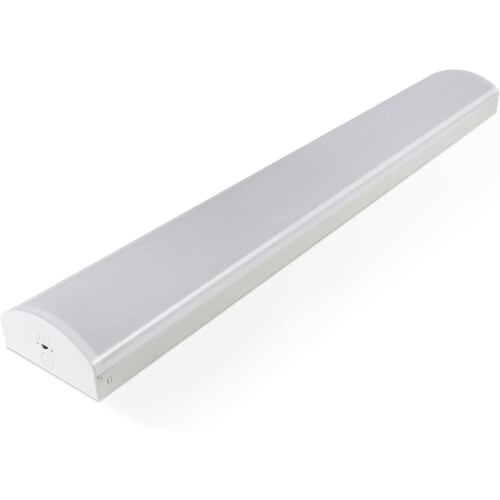 Bright Source 4ft 38w Integrated LED Education Batten Fitting, 4650lm, 3CCT Switchable 3000K 4000K 6000K, Polycarbonate & Steel Construction, Easy Ins