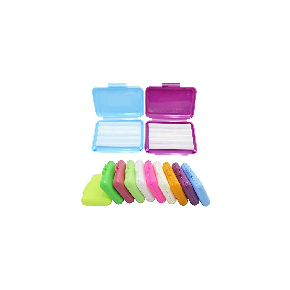 Hrasy Orthodontic Wax For Braces, 10 Pack Dental Wax Brace Wearer Wax For Relieving Irritation And Pain, 10 Color 10 Flavors
