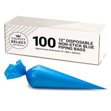 Select Disposable Piping Bags 12", Non-Stick Pastry Bags for Cake Making, Decorating, Icing, Buttercream, 300 x 150 mm, Pack of 100