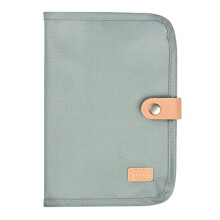 BÉABA, Health Book Cover, Geneva, 2 Inside Pockets, Press Stud, Waterproof Fabric, sage Green