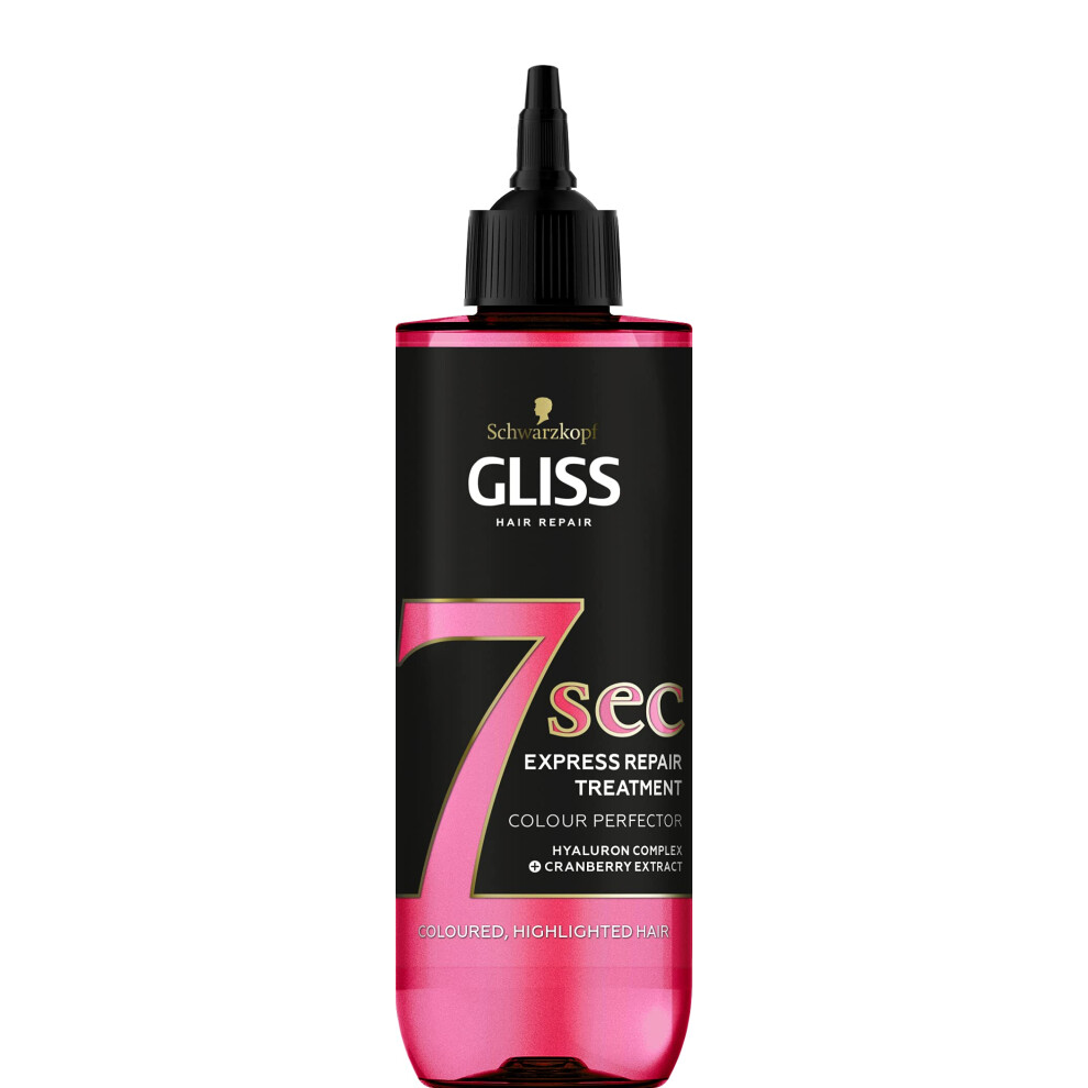 Gliss 7 Seconds Express Hair Repair Treatment, Colour Perfector, Instant Hair Mask for Coloured and Highlighted hair, 200 ml (Pack of 1)