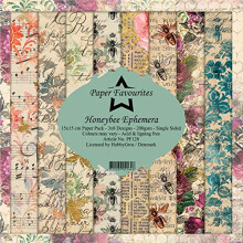 Paper Favourites Honeybee Ephemera 6 x 6 Paper Pad