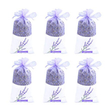 Lavender Sachet Bags, Natural Ultra Blue Lavender Buds for Home Fragrance, Room decorations and Fresh Lavender Scent Sachets - Pack of 6