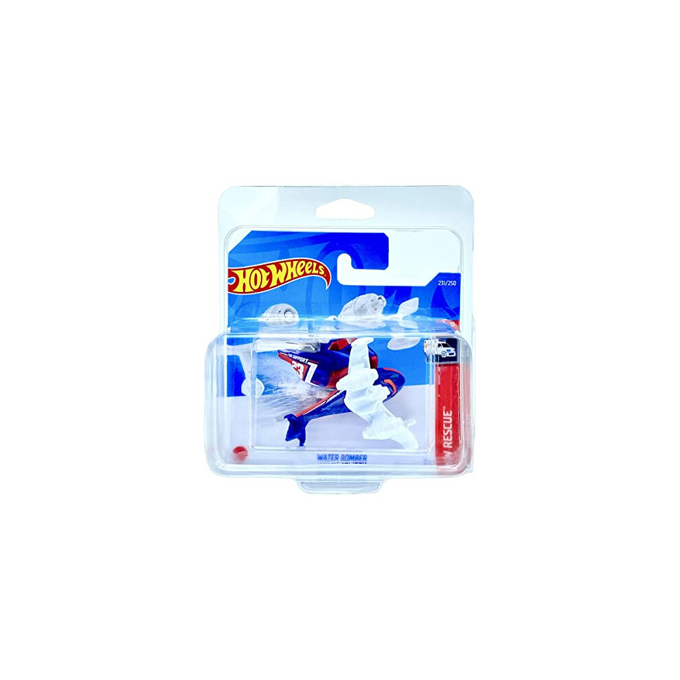 Water Bomber (Blue & White) 9/10 HW Rescue 2022 - 231/250 (Short Card) *** COMES IN A KLAS CAR KEEPER PROTECTIVE COLLECTORS CASE *** HCT87