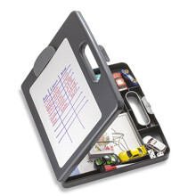 Officemate Scatola per Clipboard con Lavagna Cancellabile, Formato Lettera/A4, Charcoal (83383)