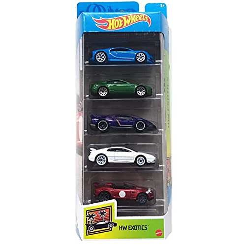Hot Wheels Hot Wheels 5-Car Die-Cast Pack (Styles Vary) 1:64 Scale, Model 1806